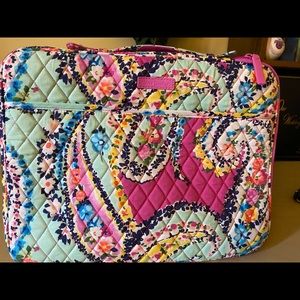 Vera Bradley laptop case with handles.
